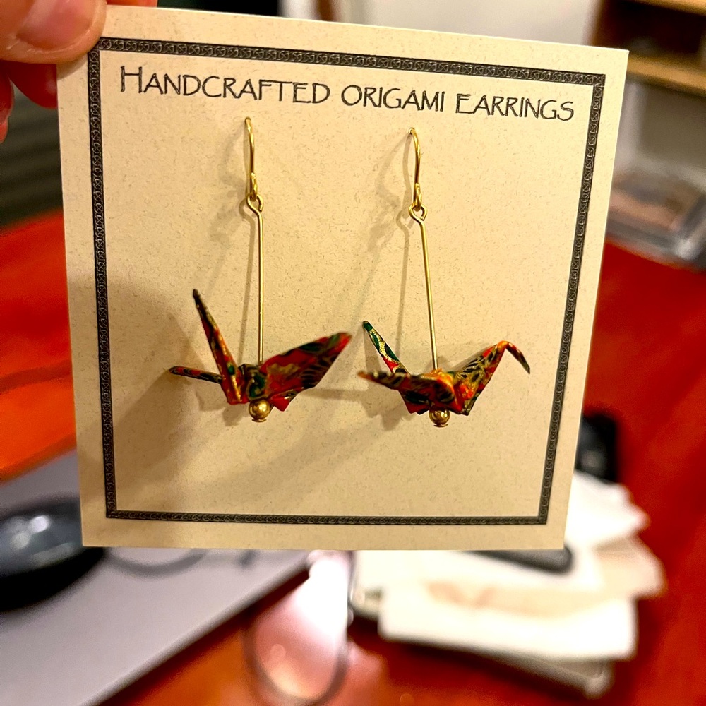 Handcrafted Origami Earrings